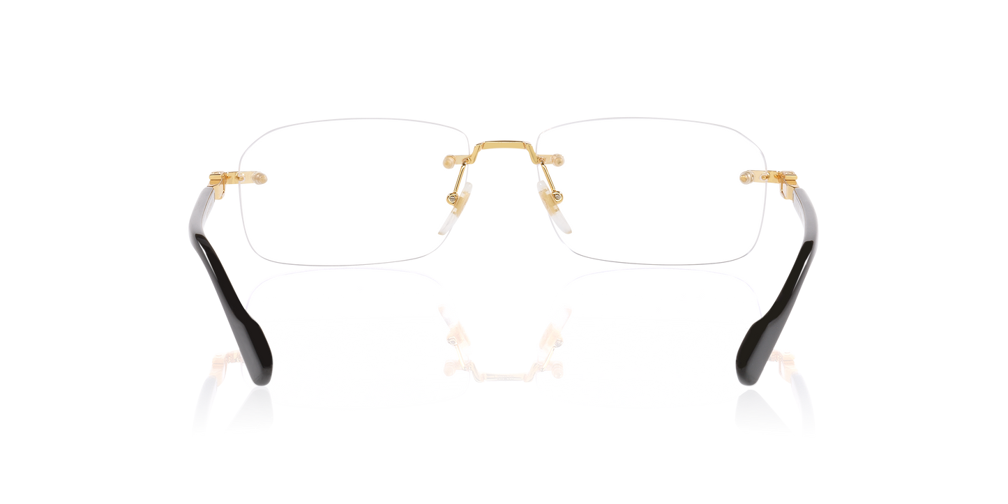 Gucci GG1221O Square Eyeglasses - Gold Light