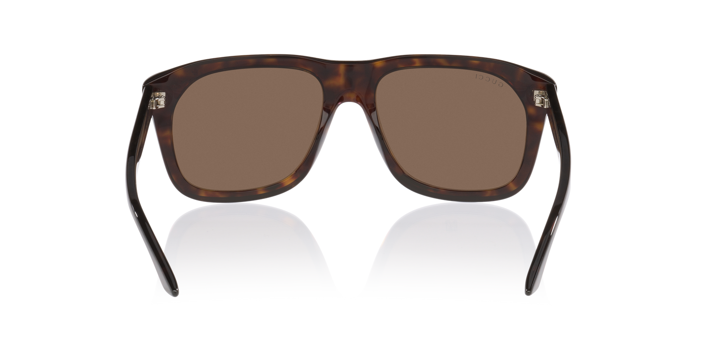 Gucci GG2077S Rectangle Sunglasses - Black