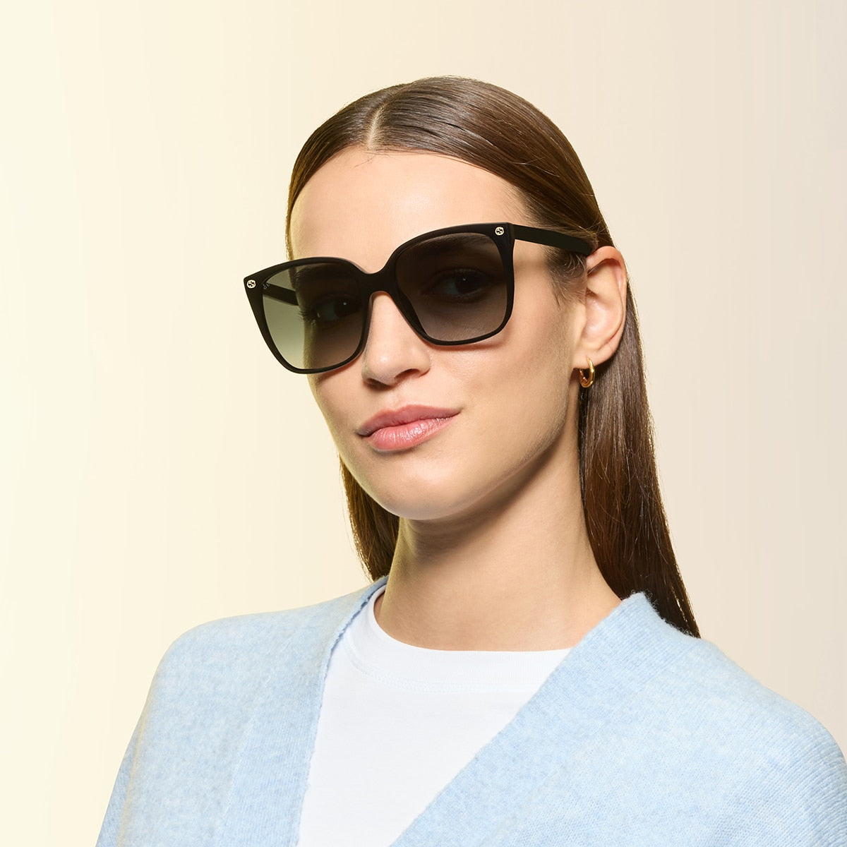 Gucci GG0022S Cat Eye Sunglasses