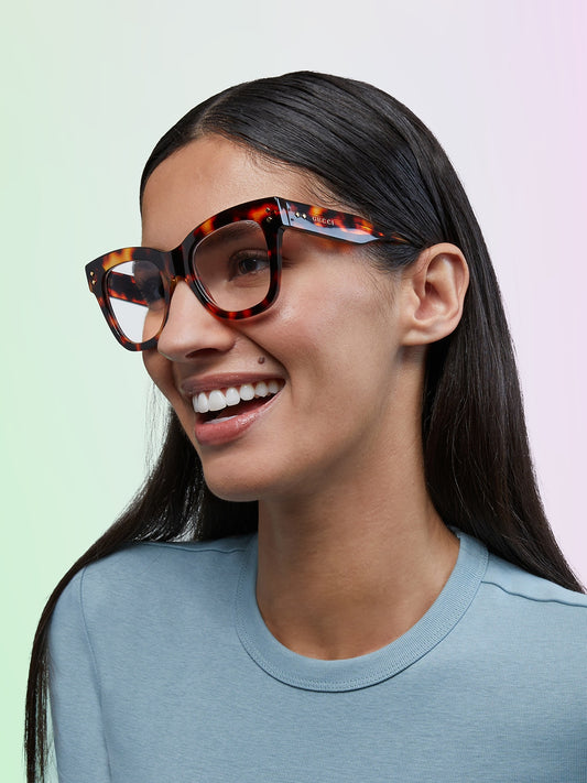 Gucci GC001812 Cat Eye Eyeglasses - Brown