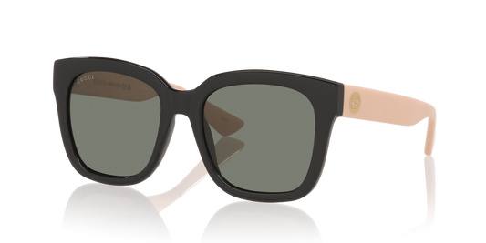 Gucci GG1338S Rectangle Sunglasses - Black Shiny