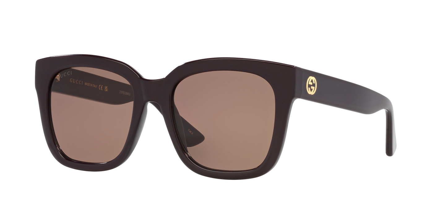 Gucci GG1338S Rectangle Sunglasses - Burgundy