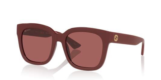 Gucci GG1338S Rectangle Sunglasses - Burgundy