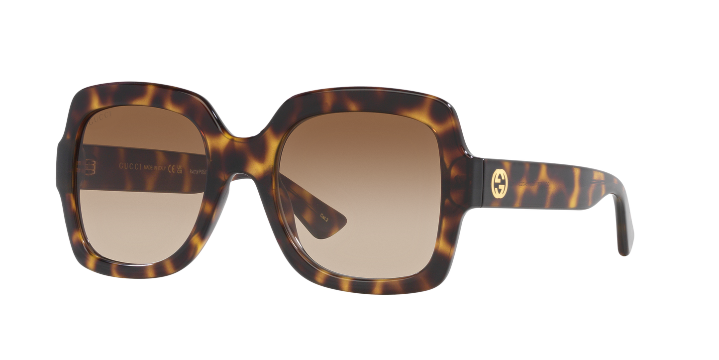 Gucci GG1337S Rectangle Sunglasses - Tortoise