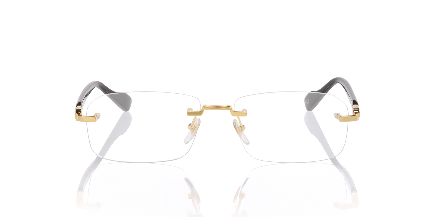 Gucci GG1221O Square Eyeglasses - Gold