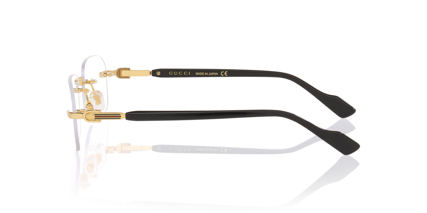 Gucci GG1221O Square Eyeglasses - Gold Light
