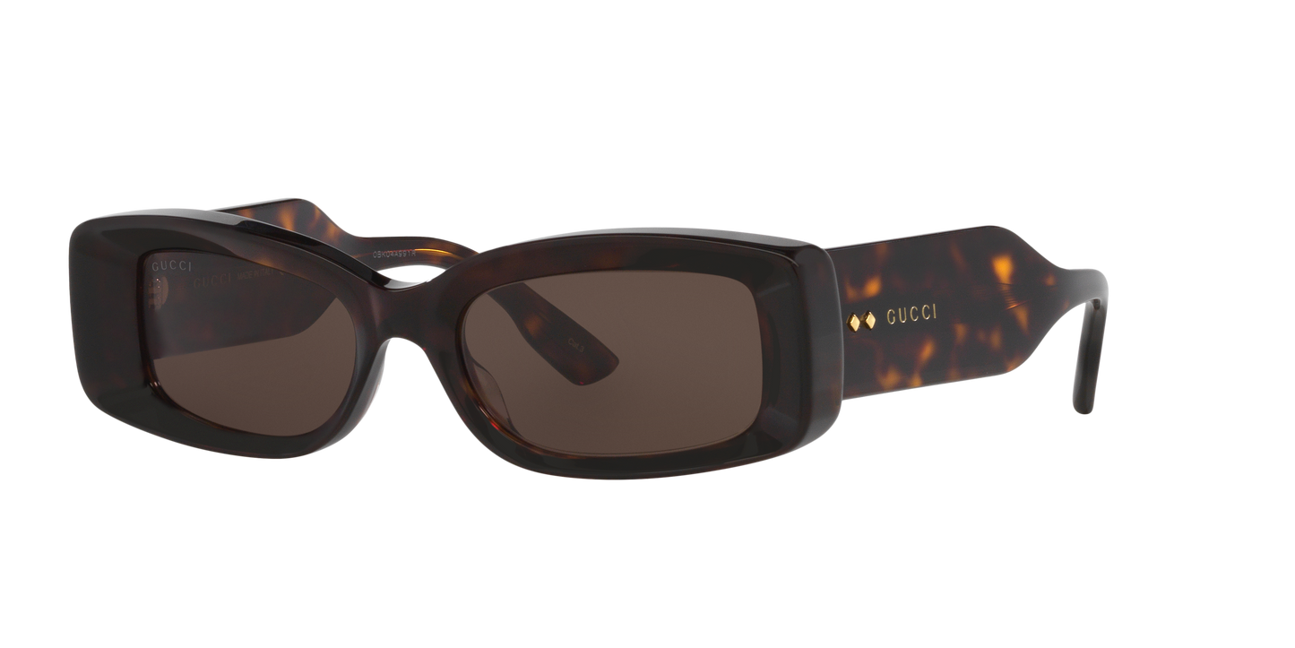 Gucci GG1528S Rectangle Sunglasses - Tortoise