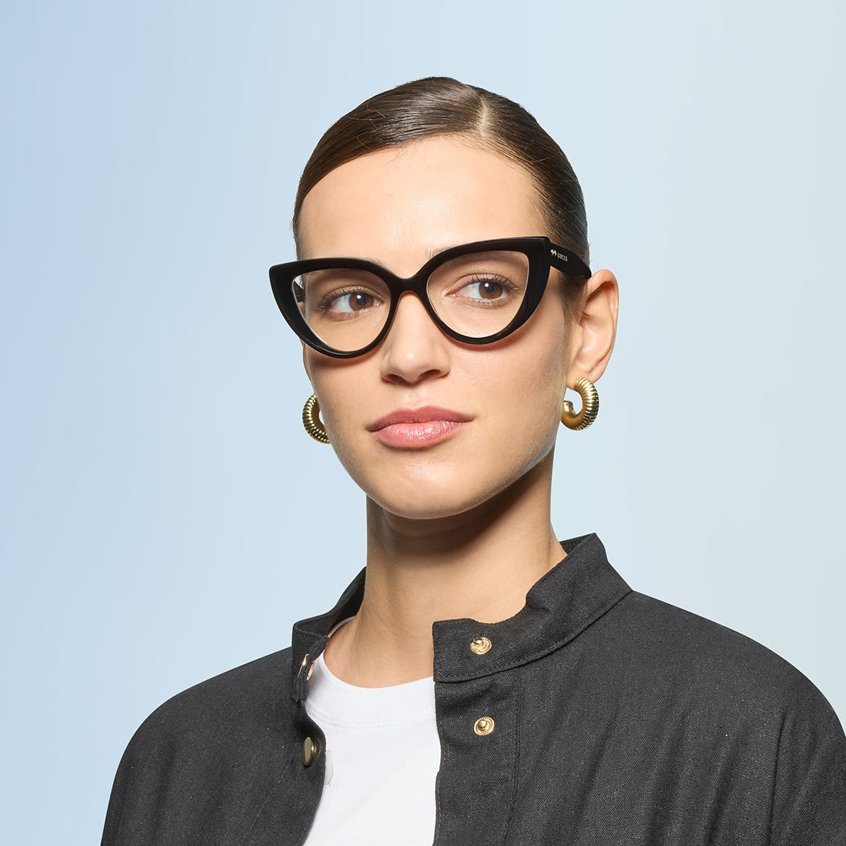 Gucci GG1530O Cat Eye Eyeglasses - Black