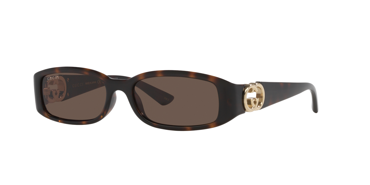 Gucci GG1661S Rectangle Sunglasses - Tortoise