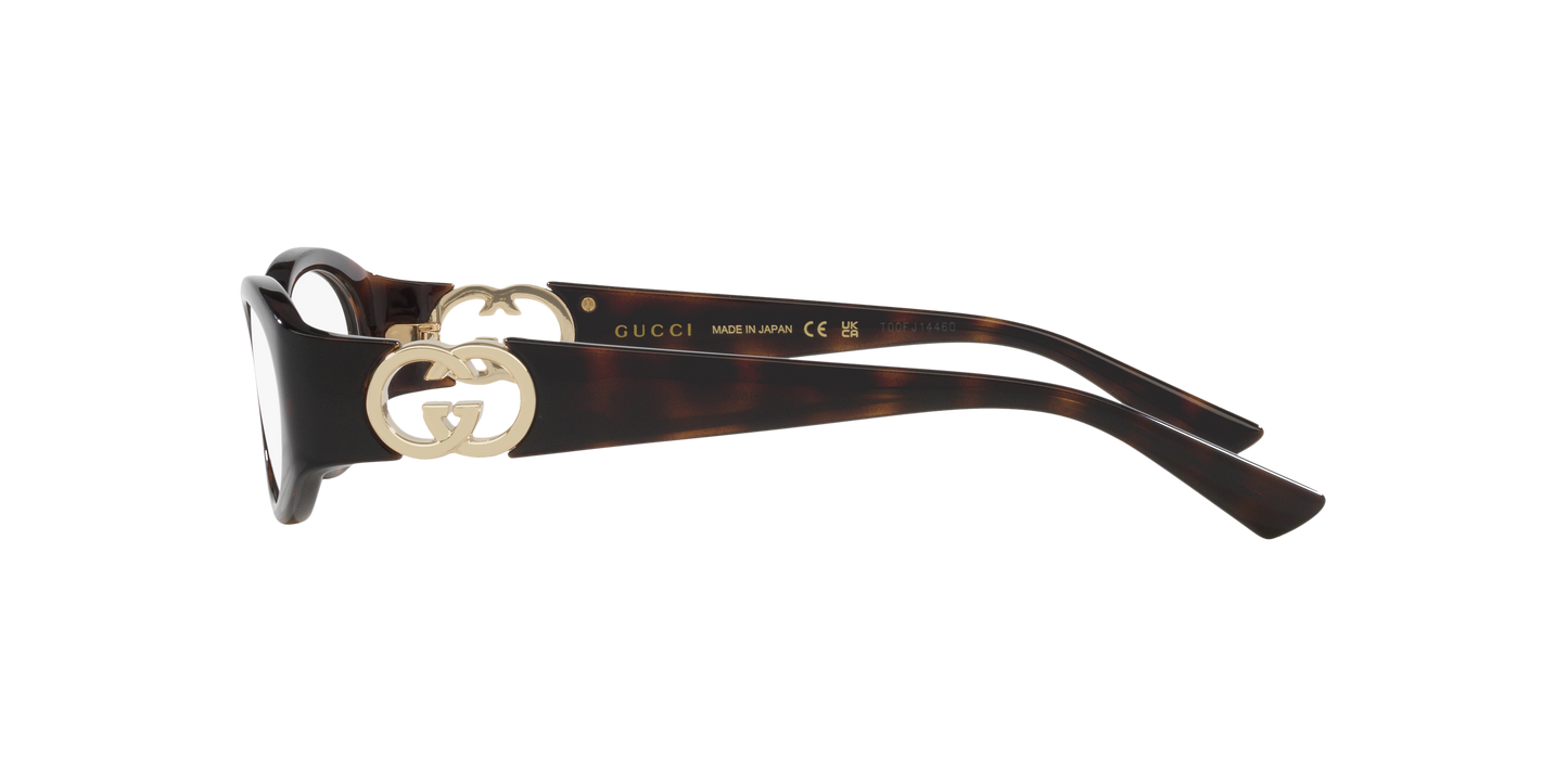 Gucci GG1693O Round Eyeglasses - Tortoise