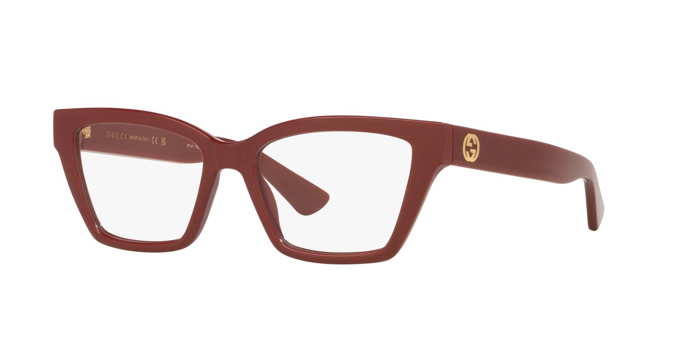 Gucci GG1715O Cat Eye Eyeglasses - Burgundy