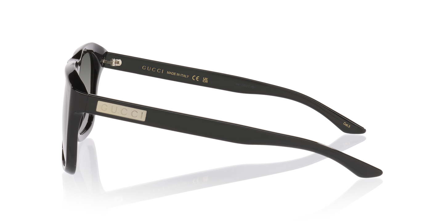 Gucci GG2077S Rectangle Sunglasses - Black