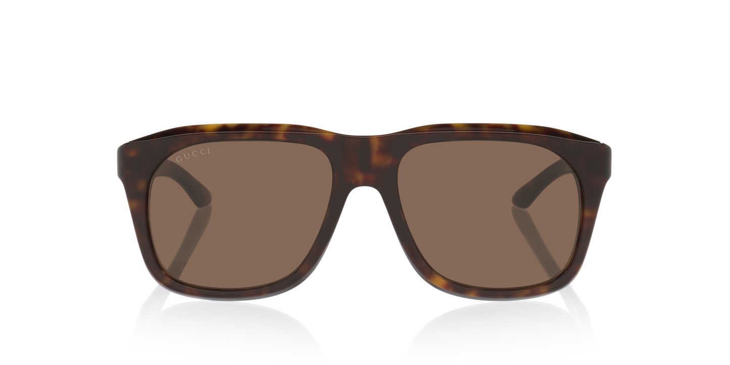 Gucci GG2077S Rectangle Sunglasses - Tortoise